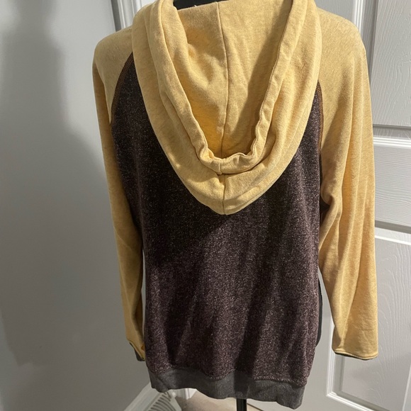 Unique Gilded intent color block hooded sweatshirt - Picture 4 of 7